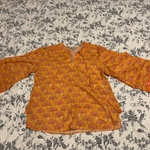 NIC+ZOE Sunburst Orange Top